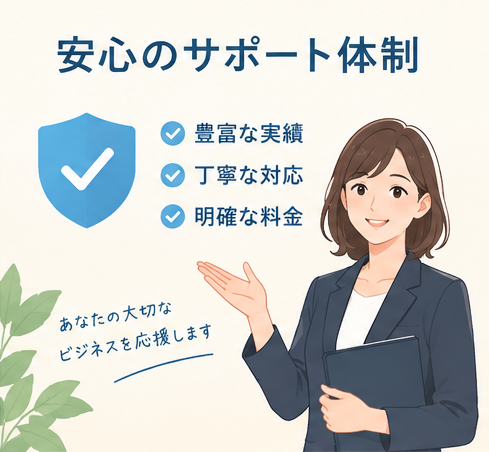安心のサポート体制